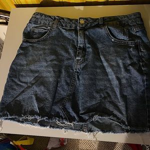 wild fable mini jean skirt